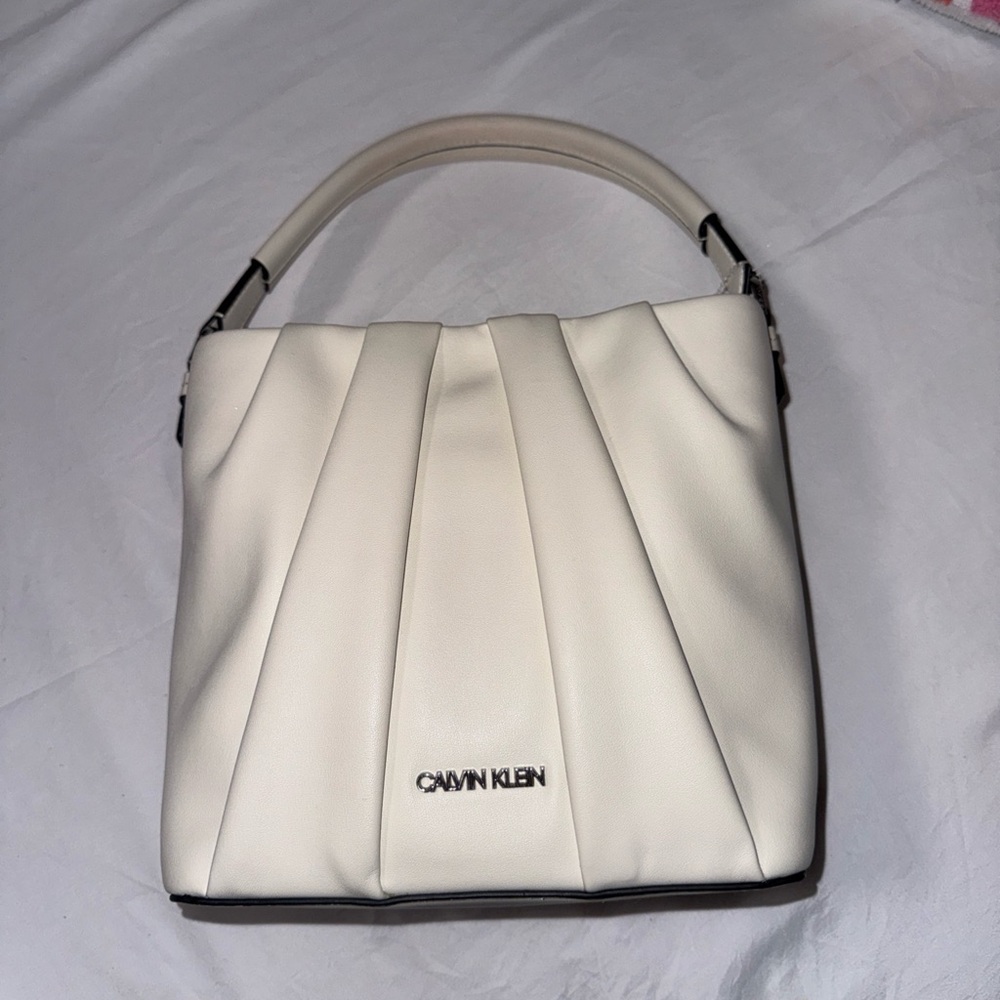Calvin Klein Off-White Shoulder Bag